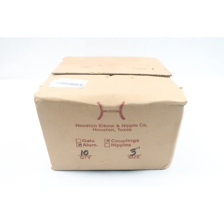 Henco Aluminum 3In Pipe Coupling, 10PK 865572